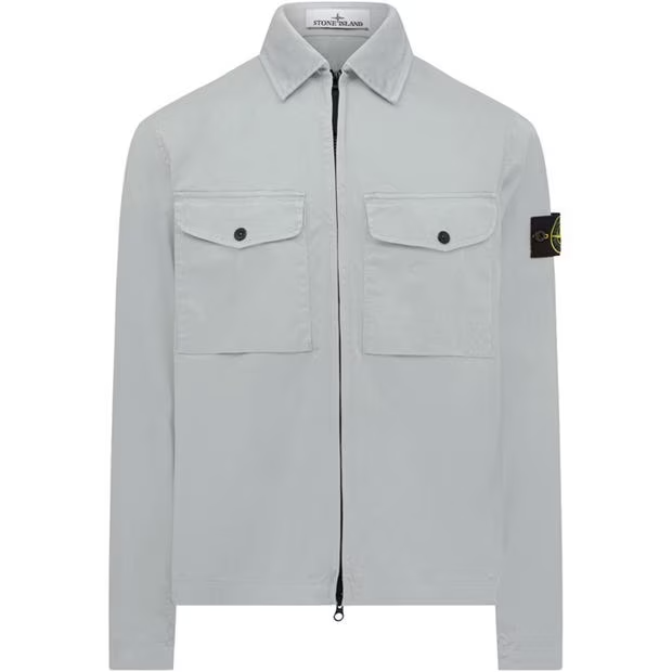 Stone Island Twill Overshirt Cielo