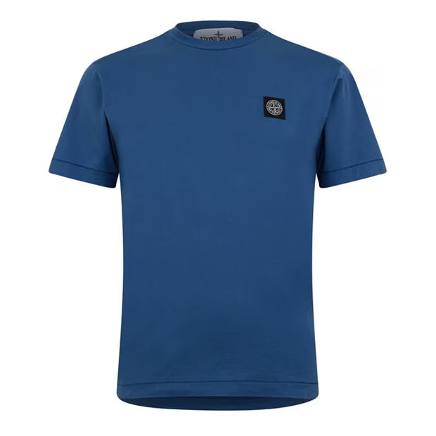 Stone Island Patch T Shirt Avio