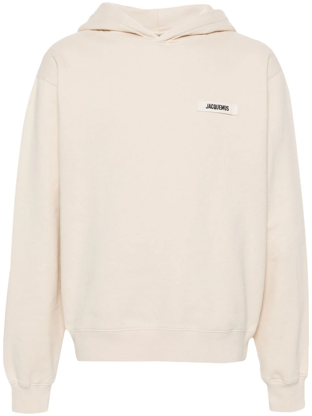 Jacquemus The Gros Grain Logo Hoodie Beige