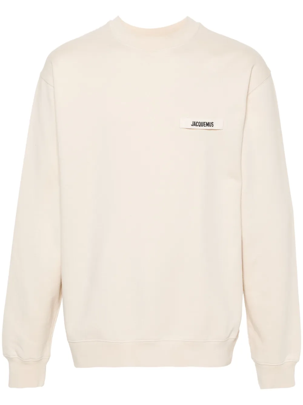 Jacquemus The Gros Grain Logo Sweatshirt Beige