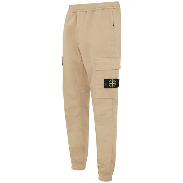 Stone Island Raso Cargo Pants Biscotto