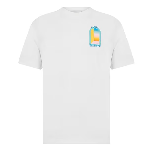 Casablanca New Mirror T Shirt White