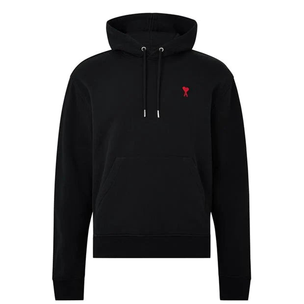 Ami Paris De Coeur Hoodie Black