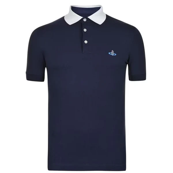 Vivienne Westwood Collar Polo Shirt Navy