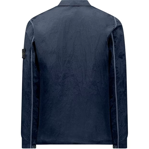 Stone Island Nylon Overshirt Blue
