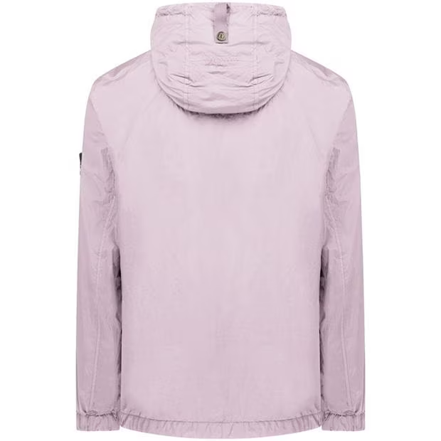 Stone Island Crinkle Rep Hooded Jacket Off Rosa