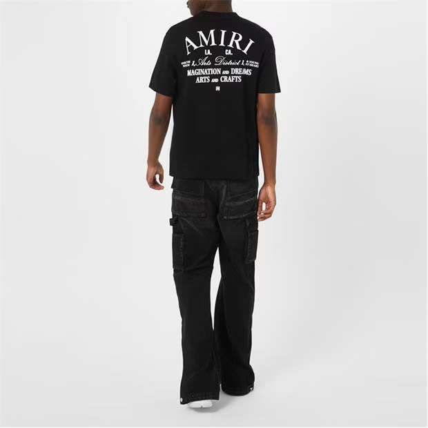 Amiri Art Logo T Shirt Black