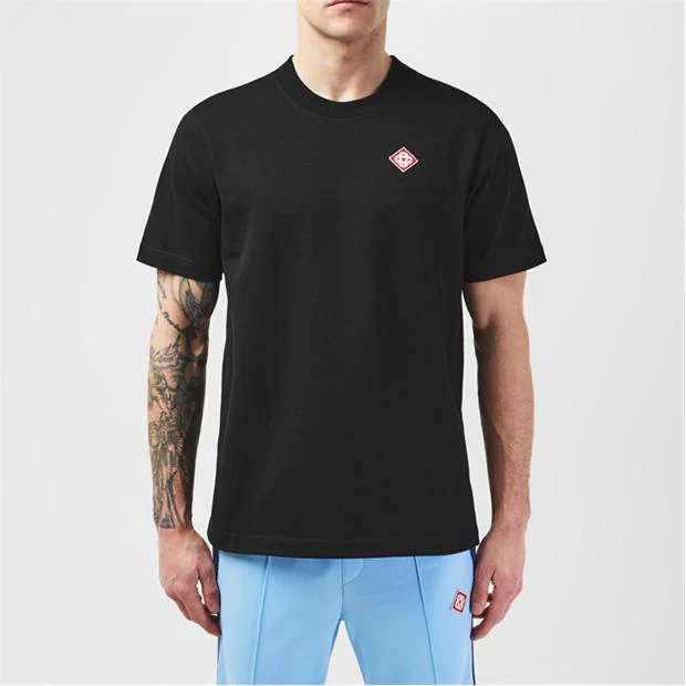 Casablanca Chest Logo T Shirt Black