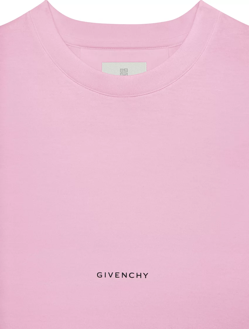 Givenchy Logo Text T-Shirt Pink