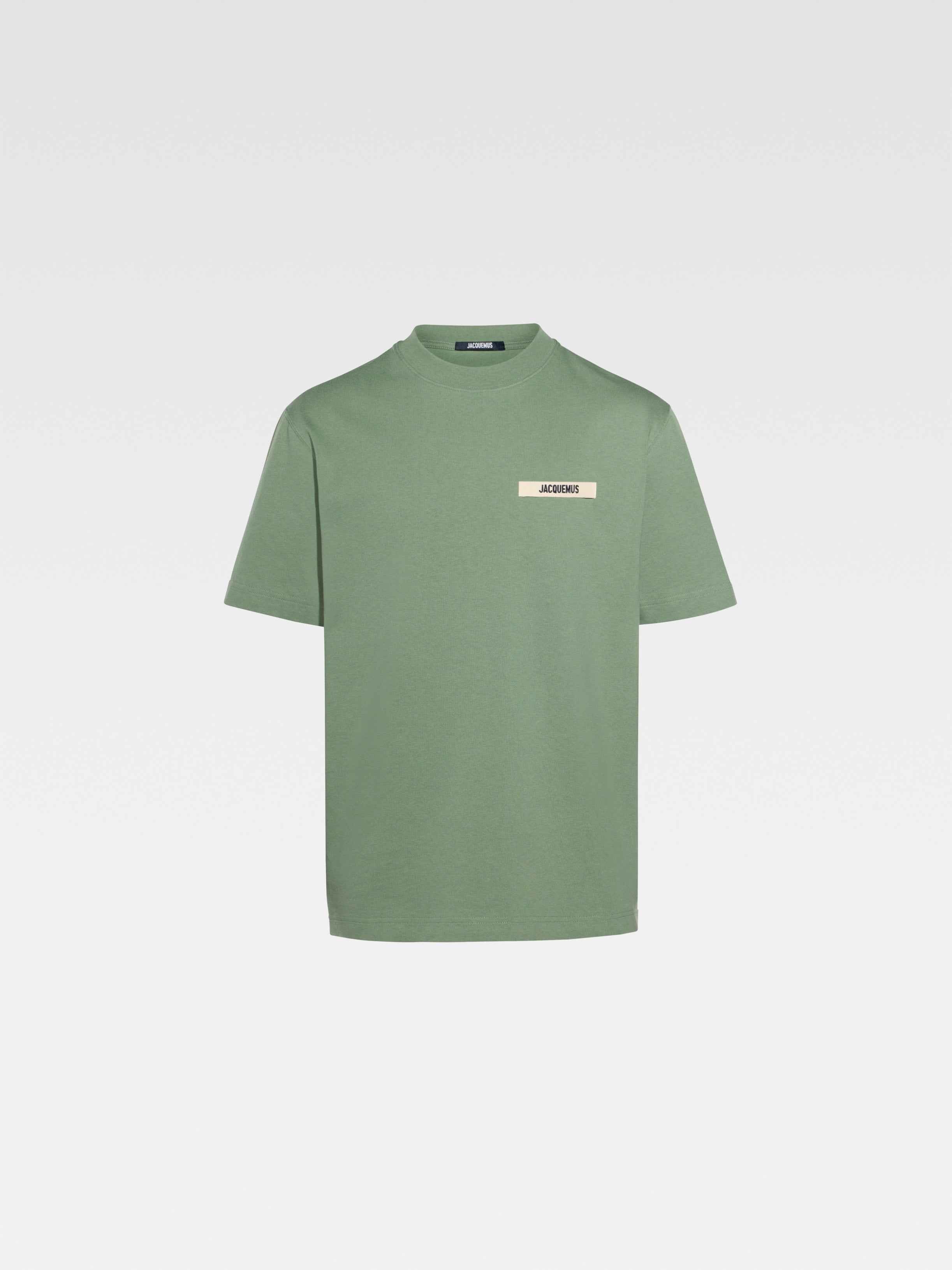 Jacquemus The Gros Grain Logo T Shirt Green