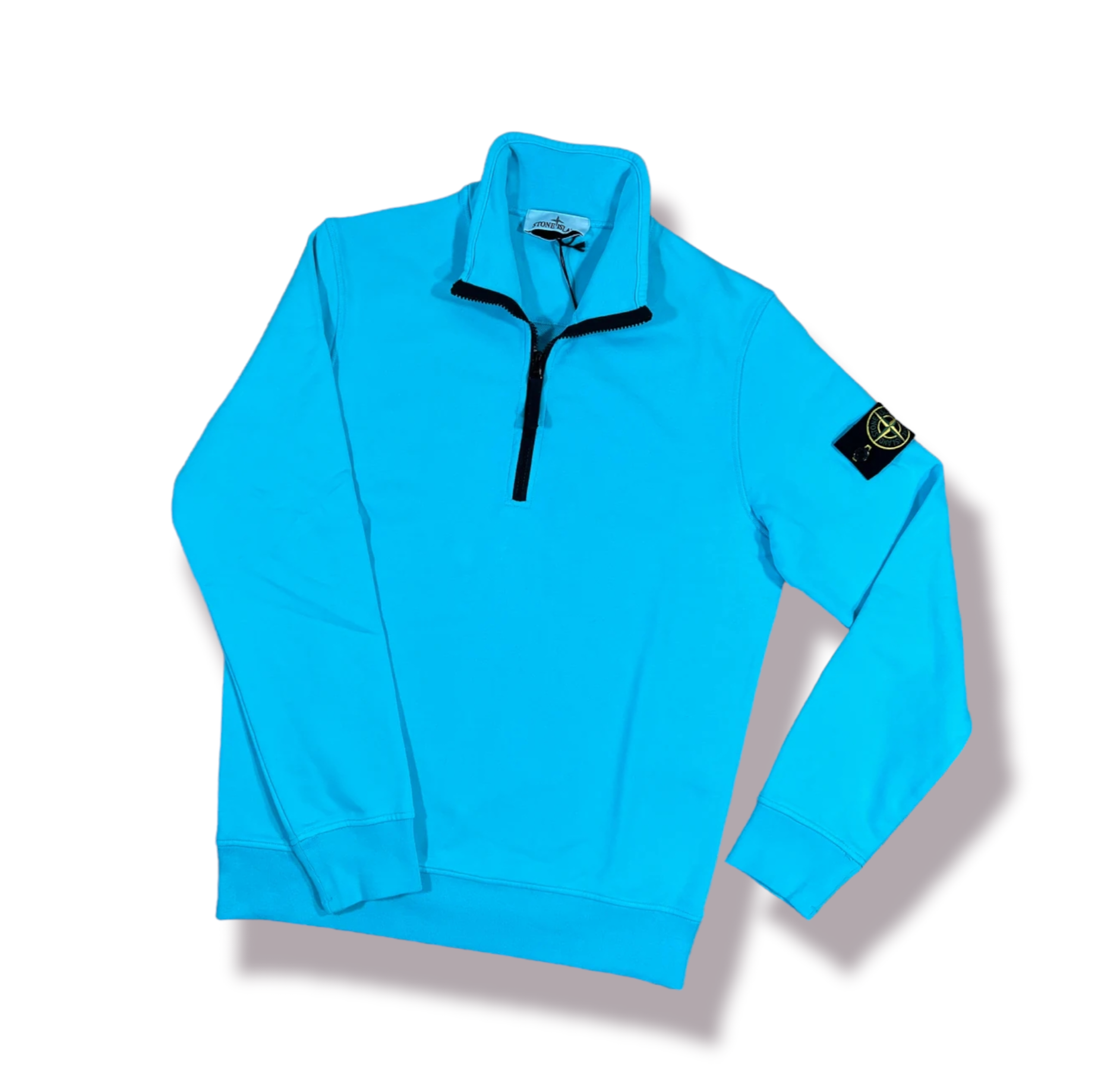 Stone Island Half Zip Jumper Sea Blue