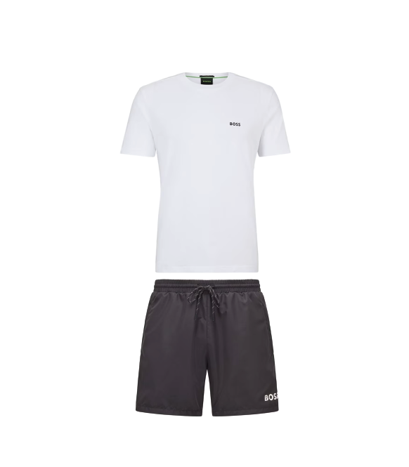 Hugo Boss Icon Logo Set White/Black