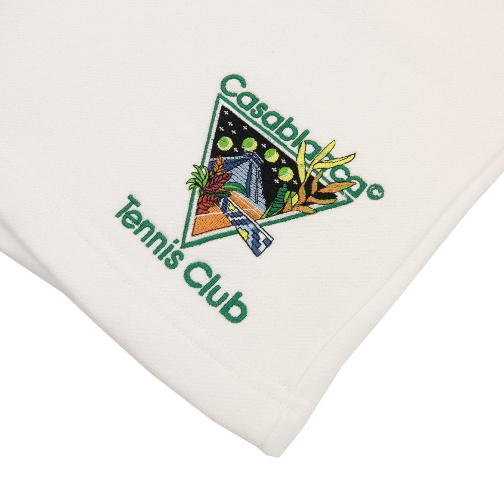 Casablanca Tennis Club Shorts Off White