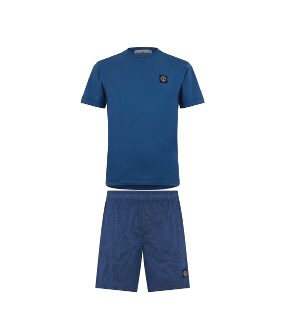 Stone Island Shorts Set Avio