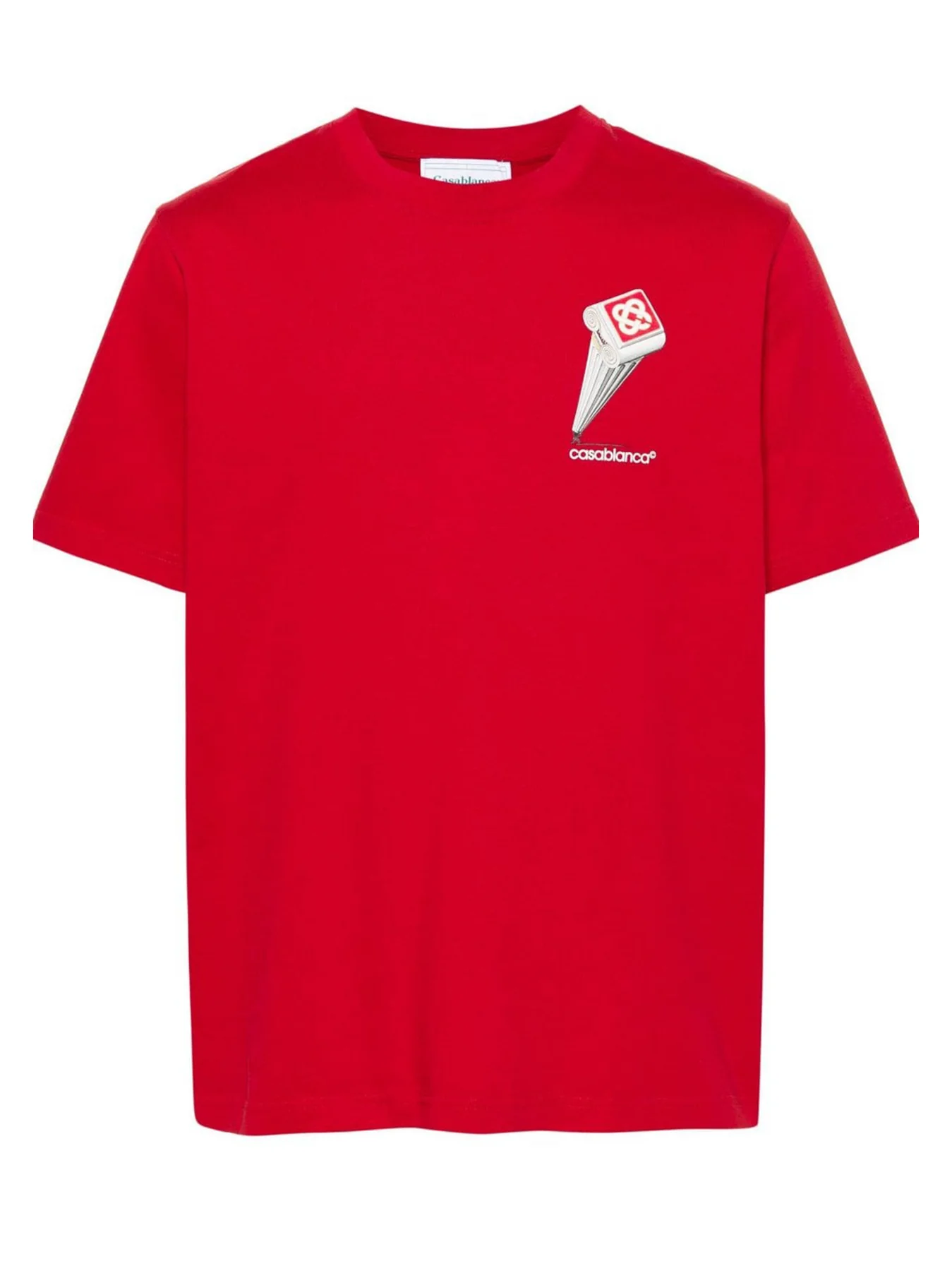 Casablanca Casa Column T Shirt Red